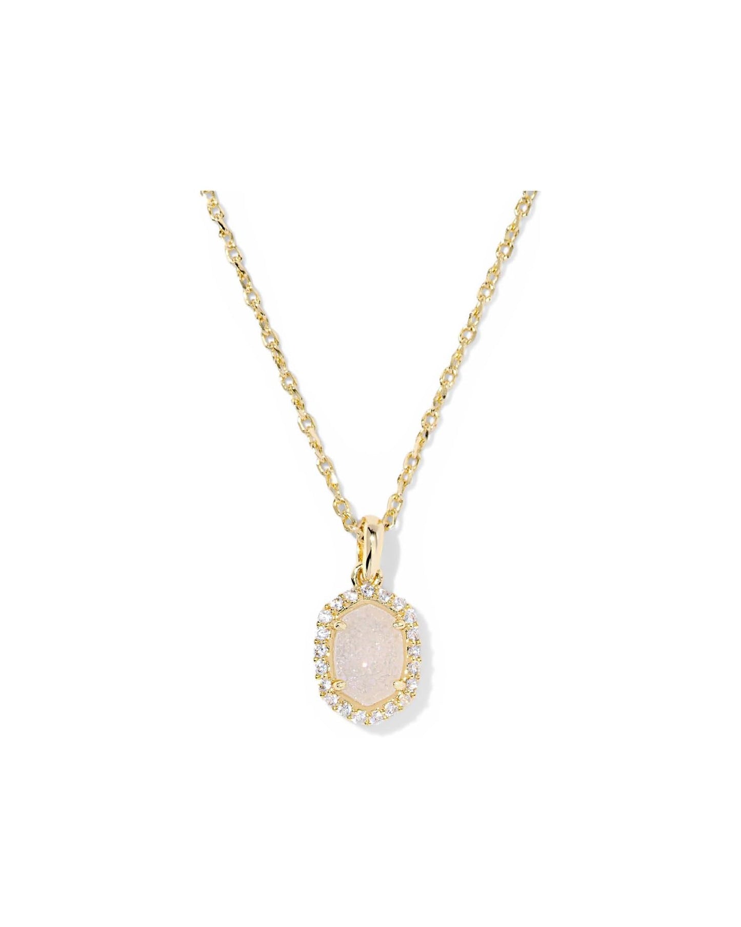 Daphne Crystal Frame Short Pendant Necklace