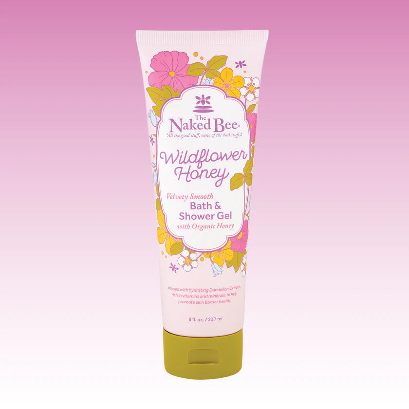 The Naked Bee 8 oz. Wildflower Honey Velvety Smooth Bath & Shower Gel