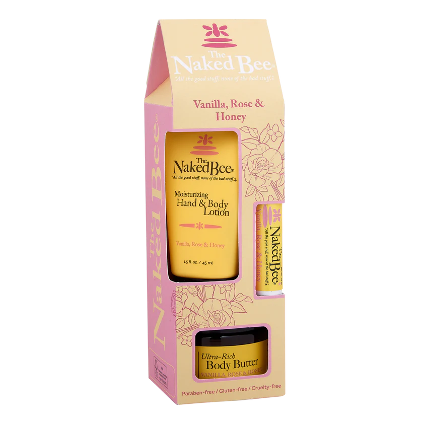 The Naked Bee Contemporary Vanilla, Rose & Honey Gift Collection