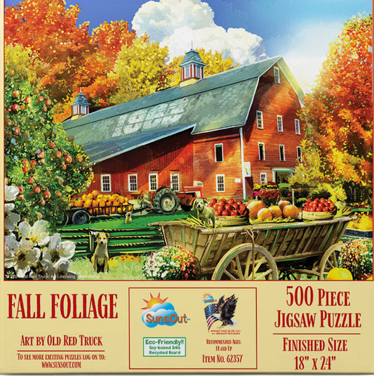 Fall Foliage 500 Piece Jigsaw Puzzle