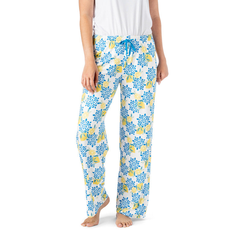 Hello Mello Signature Lounge Pants Sleepless in Santorini