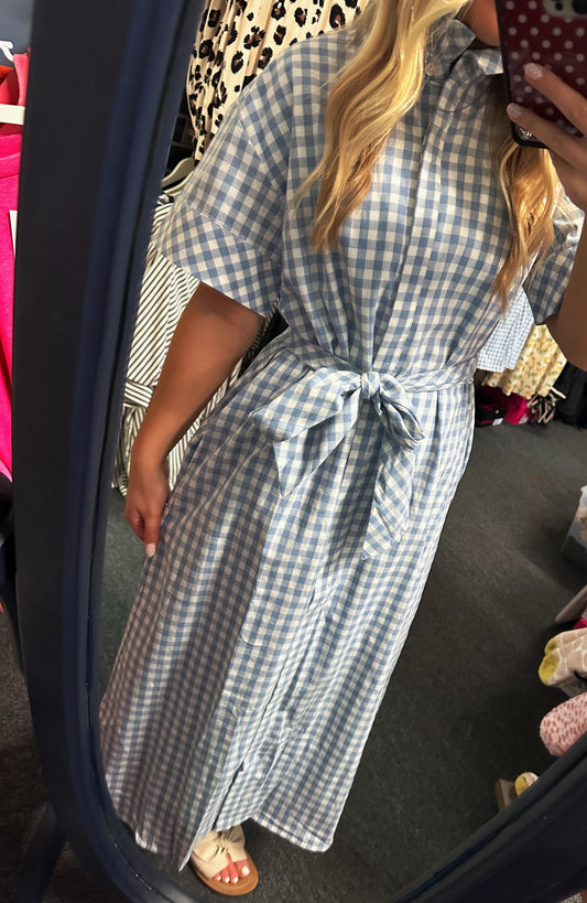 Blue Skies Gingham Dress 💙