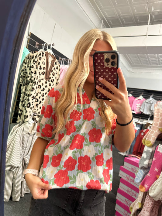 Poppy Picnic Blouse
