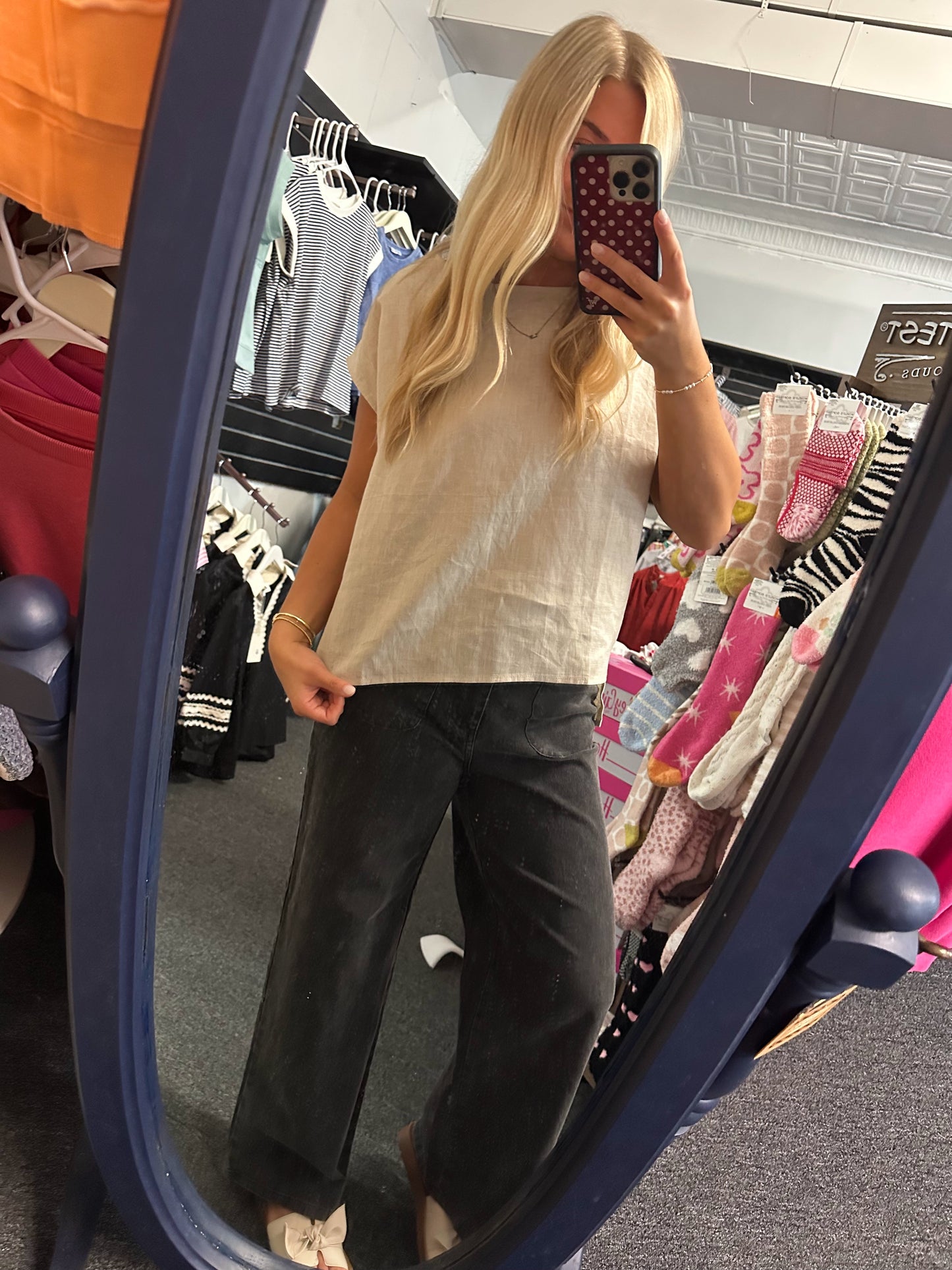 Sunwashed Linen Blouse