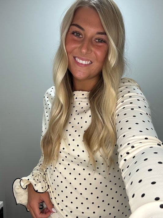 Ruffle Dot Top