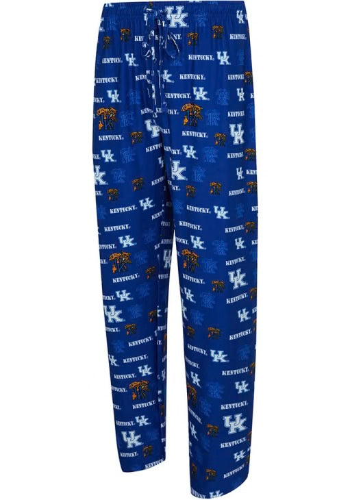 CONCEPTS SPORT KENTUCKY WILDCATS MENS BLUE MOSAIC SLEEP PANTS