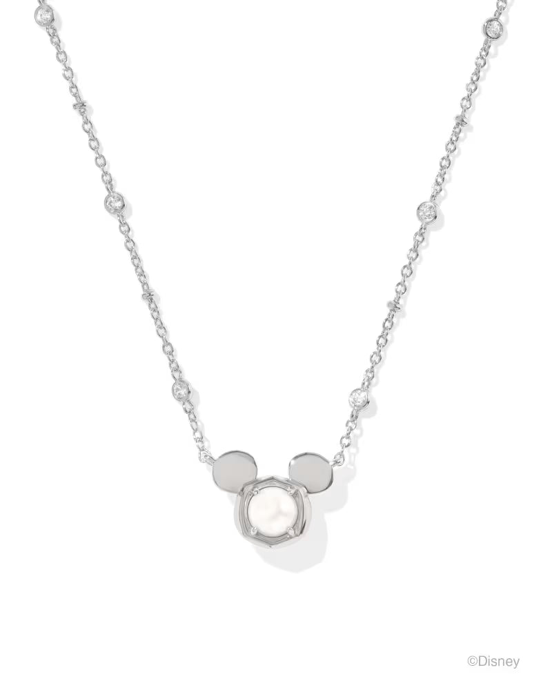 Disney | Kendra Scott Silver Mickey Mouse Short Pendant