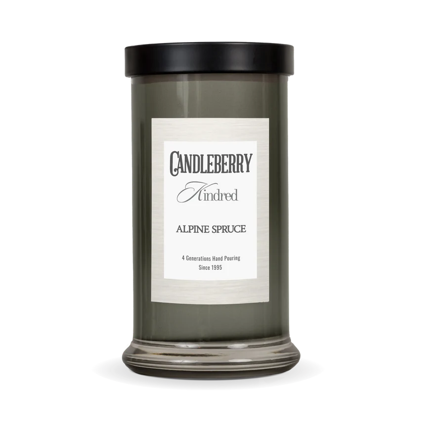 The Candleberry Company Alpine Spruce, Kindred, Large Jar Candle