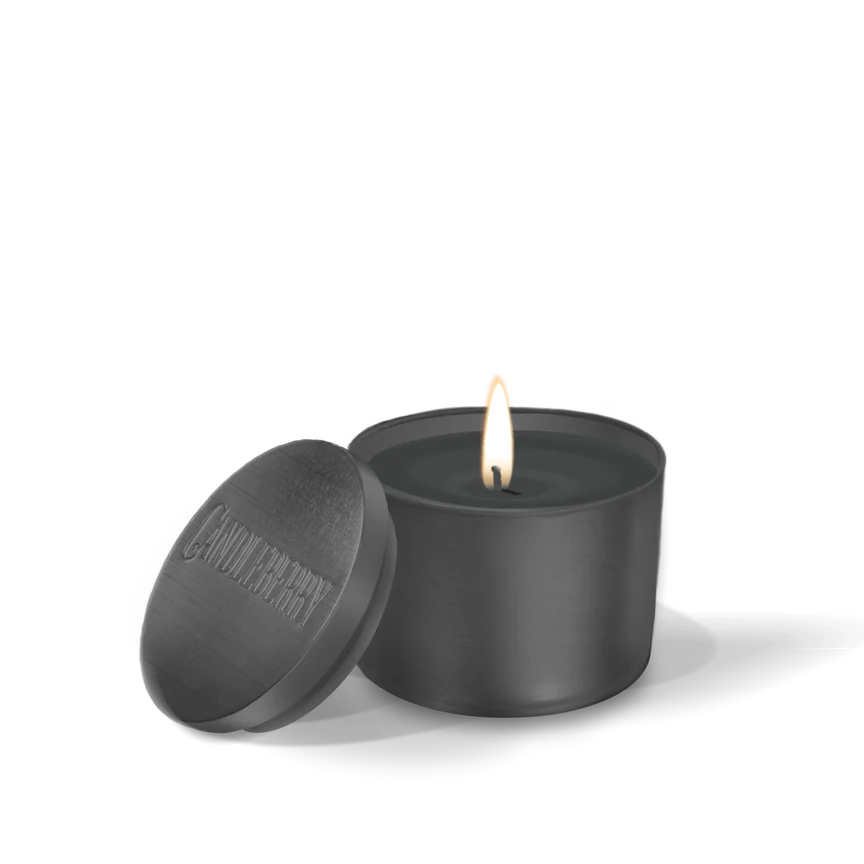 The Candleberry Company Black Cashmere™, Kindred, Travel Tin