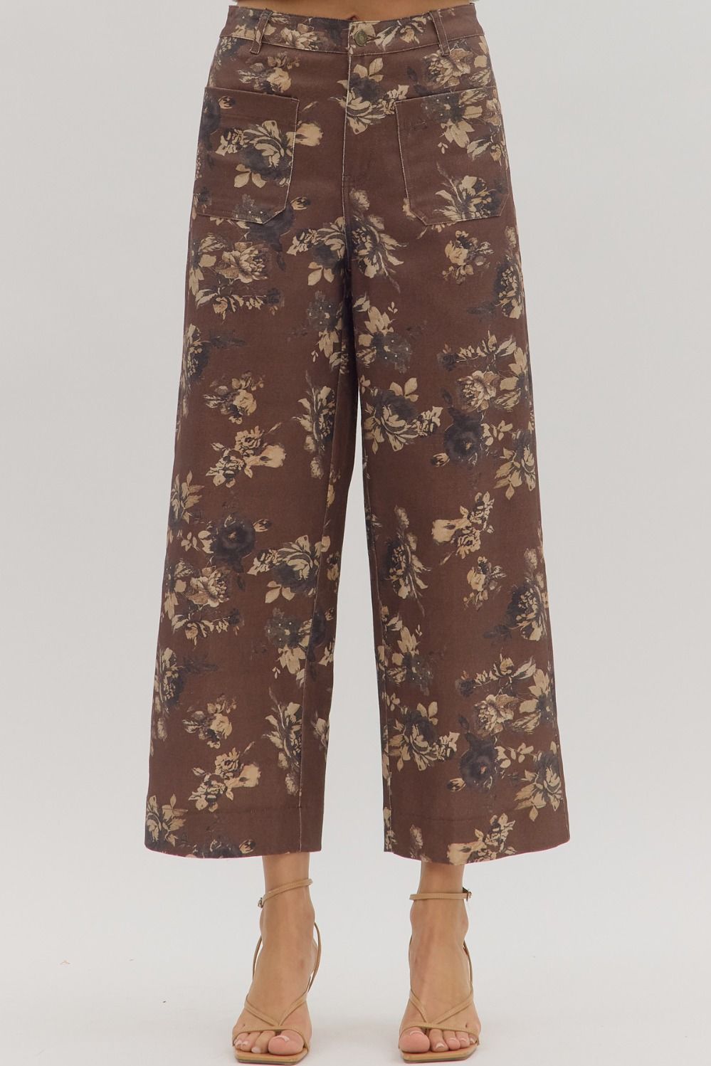 Mocha Floral Dreams Pants