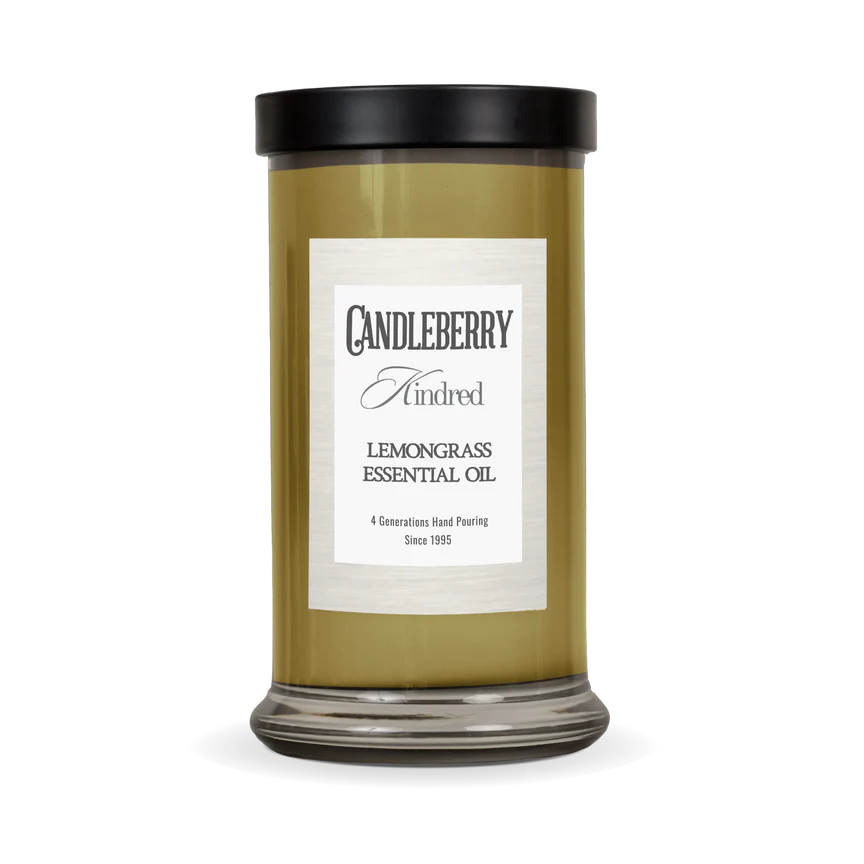 The Candleberry Company Lemongrass Essential Oil™, Kindred, Large Jar Candle