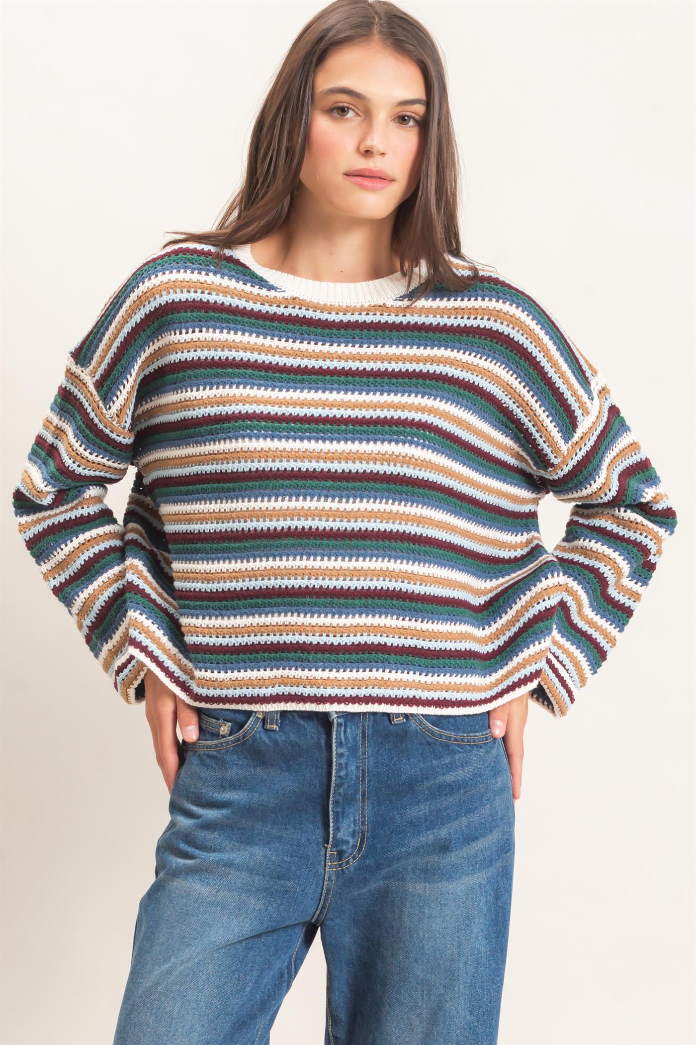 Autumn Market Stripe Sweater