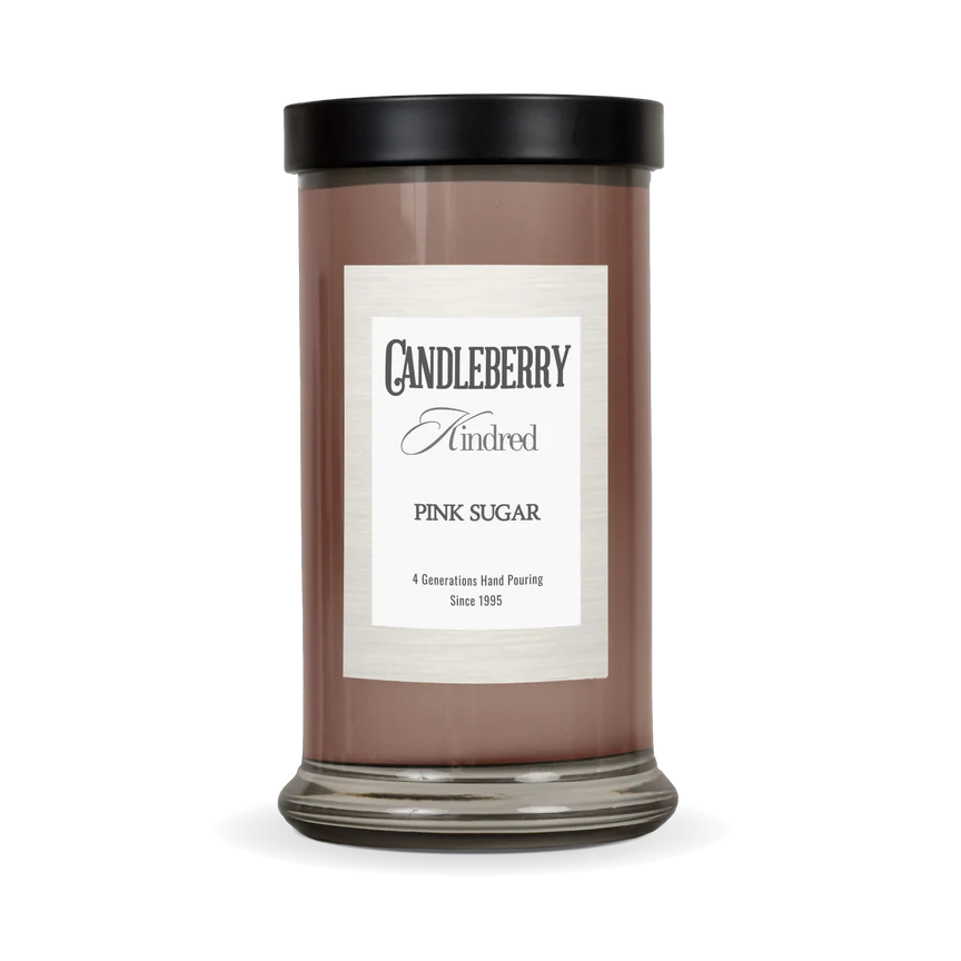 The Candleberry Company Pink Sugar™, Kindred, Large Jar Candle
