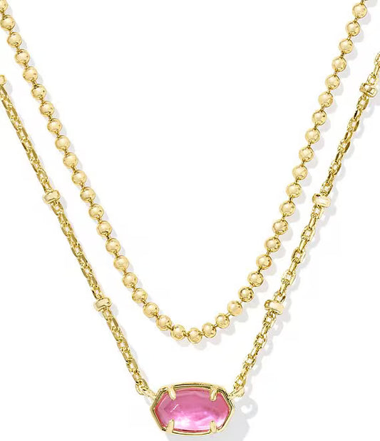 Emilie Short Multi Strand Necklace