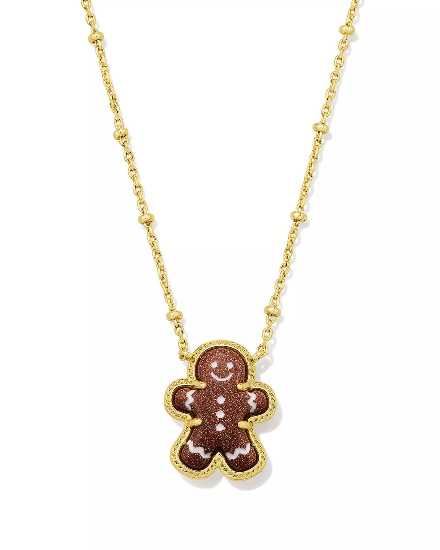 Gingerbread Pendant Necklace