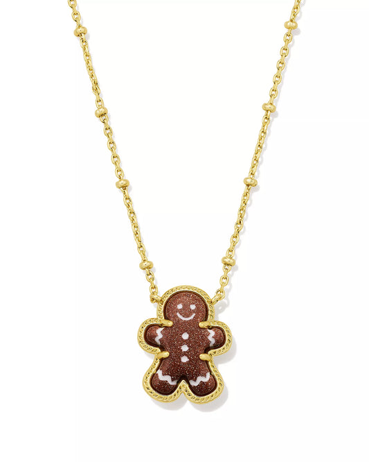 Gingerbread Pendant Necklace