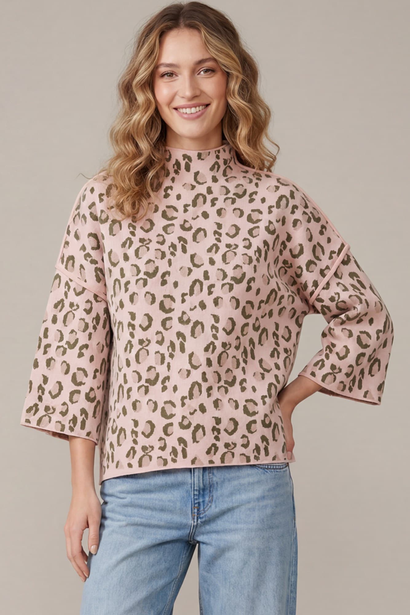 Wild About You Leopard Print Sweater