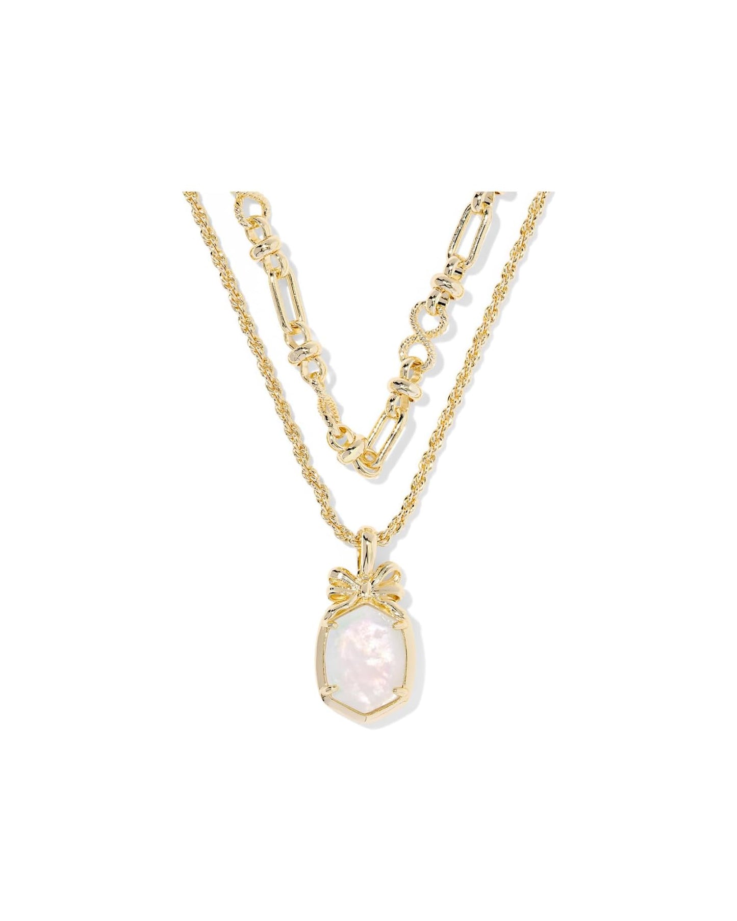 Daphne Bow Multi Strand Necklace