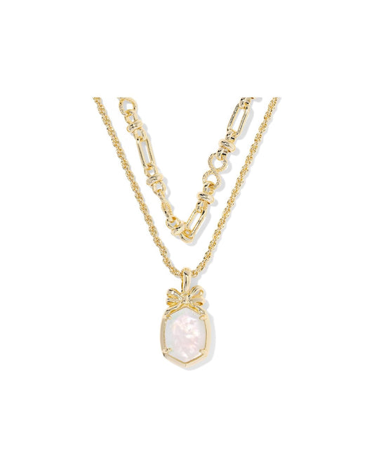 Daphne Bow Multi Strand Necklace