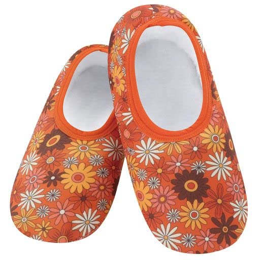 Snoozies Womens Flower Power Skinnies Slippers