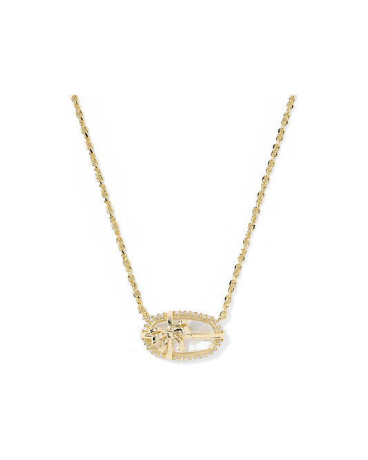 Elisa Bow Short Pendant Necklace