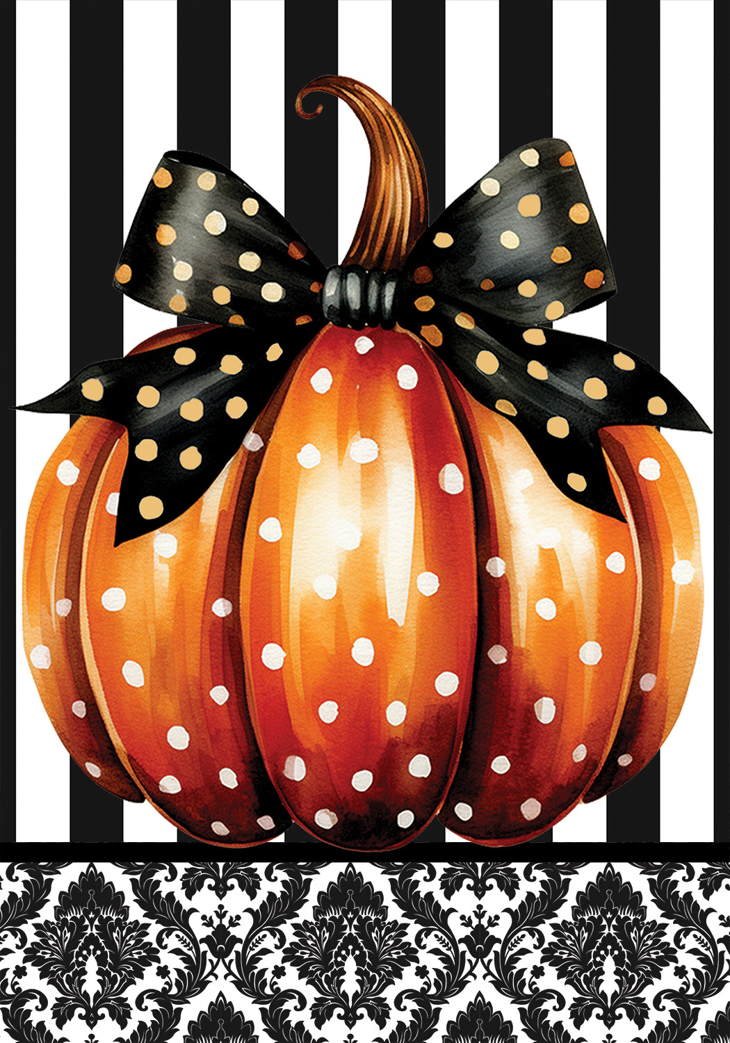 Elegant Pumpkin Flag