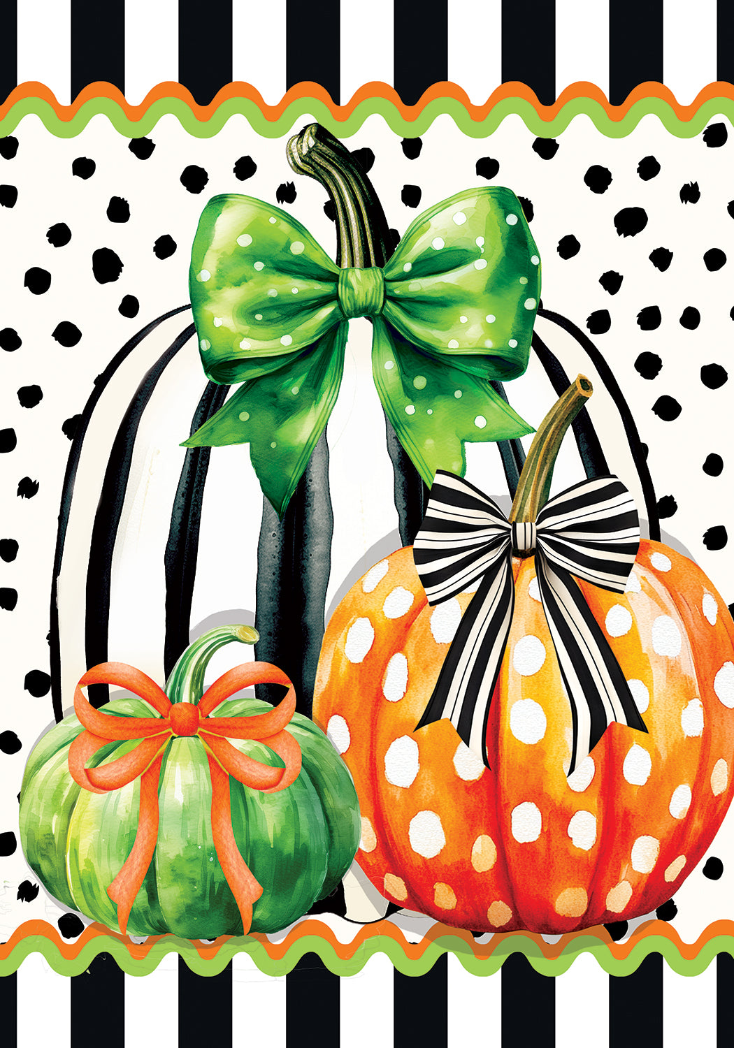 Pumpkin Stripes Flag