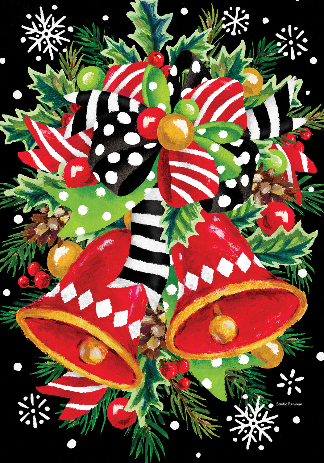 Christmas Bells Flag