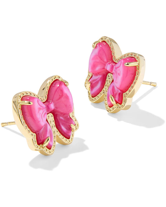 Haley Bow Stud Earrings