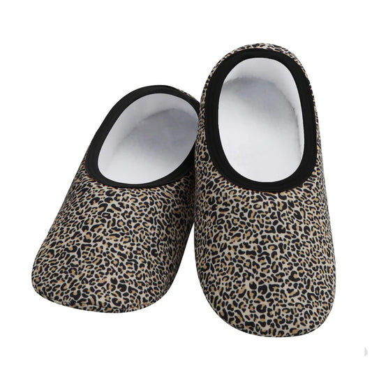 Snoozies Womens Leopard Skinnies Slippers
