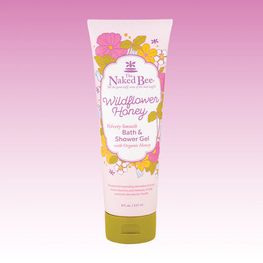 The Naked Bee 8 oz. Wildflower Honey Velvety Smooth Bath & Shower Gel