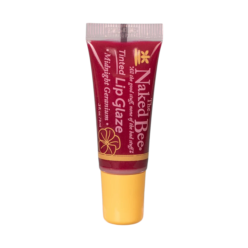 The Naked Bee Midnight Geranium Tinted Lip Glaze