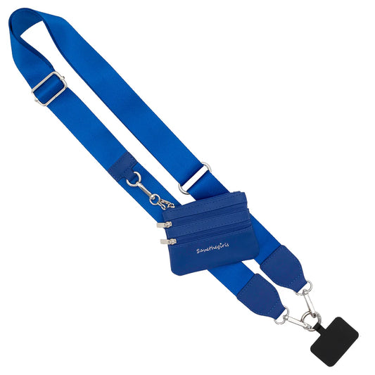 Save the Girls Clip and Go with Pouch Solid Blue