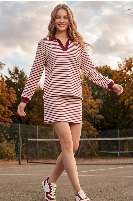 Fallin’ for You Striped Set