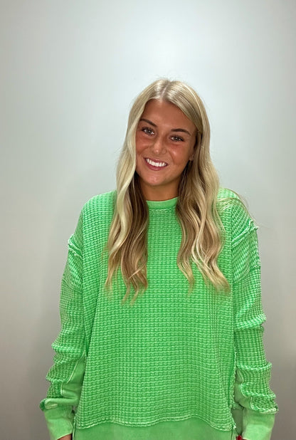 Simply Sweet Waffle Knit Top