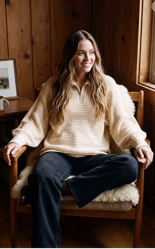 Quarter Zip Sweater