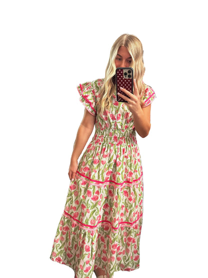 The Tulip Garden Midi Dress 🌷