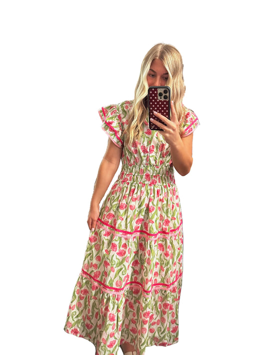 The Tulip Garden Midi Dress 🌷