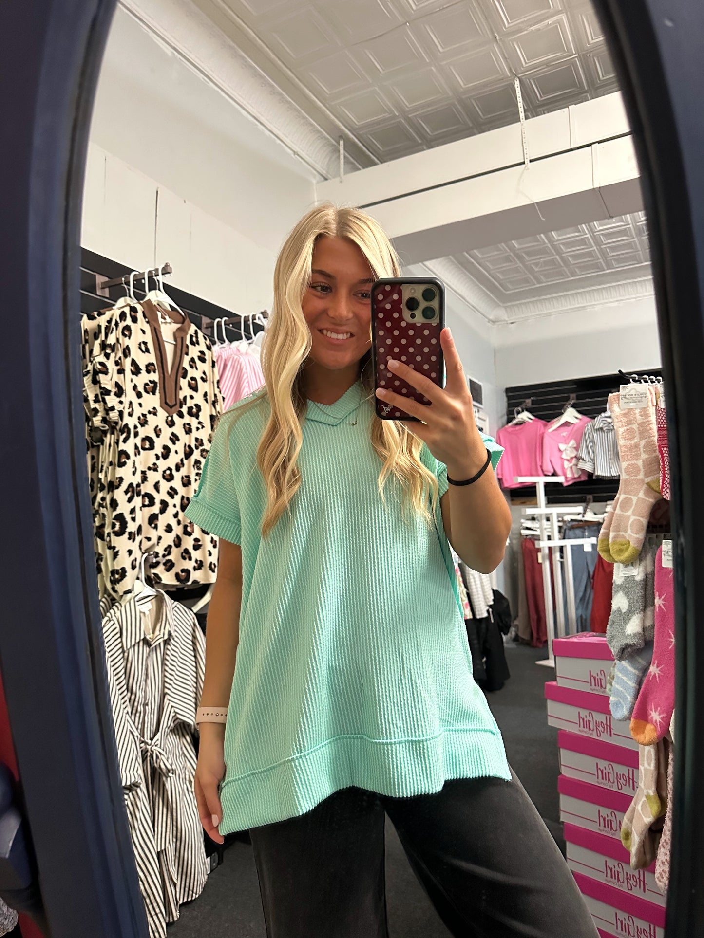Mint To Be Ribbed Top