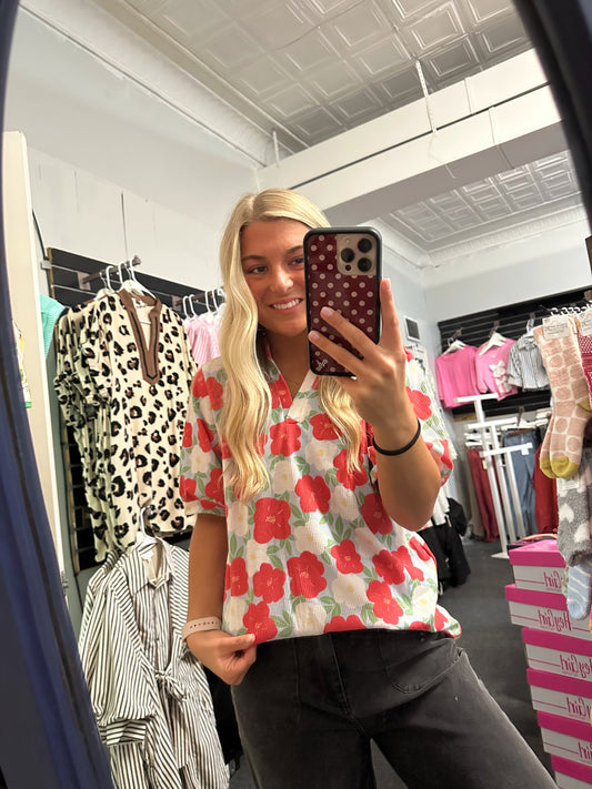 Poppy Picnic Blouse