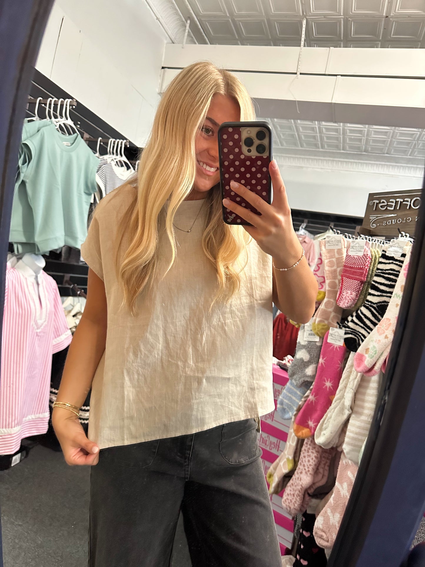 Sunwashed Linen Blouse