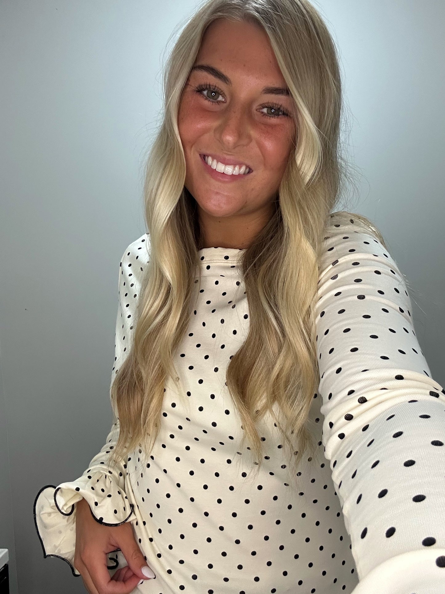 Ruffle Dot Top