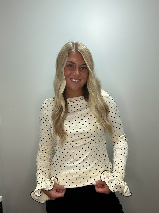 Ruffle Dot Top