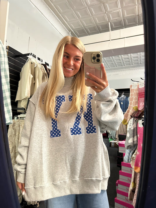 Polka Dot KY Mock Neck