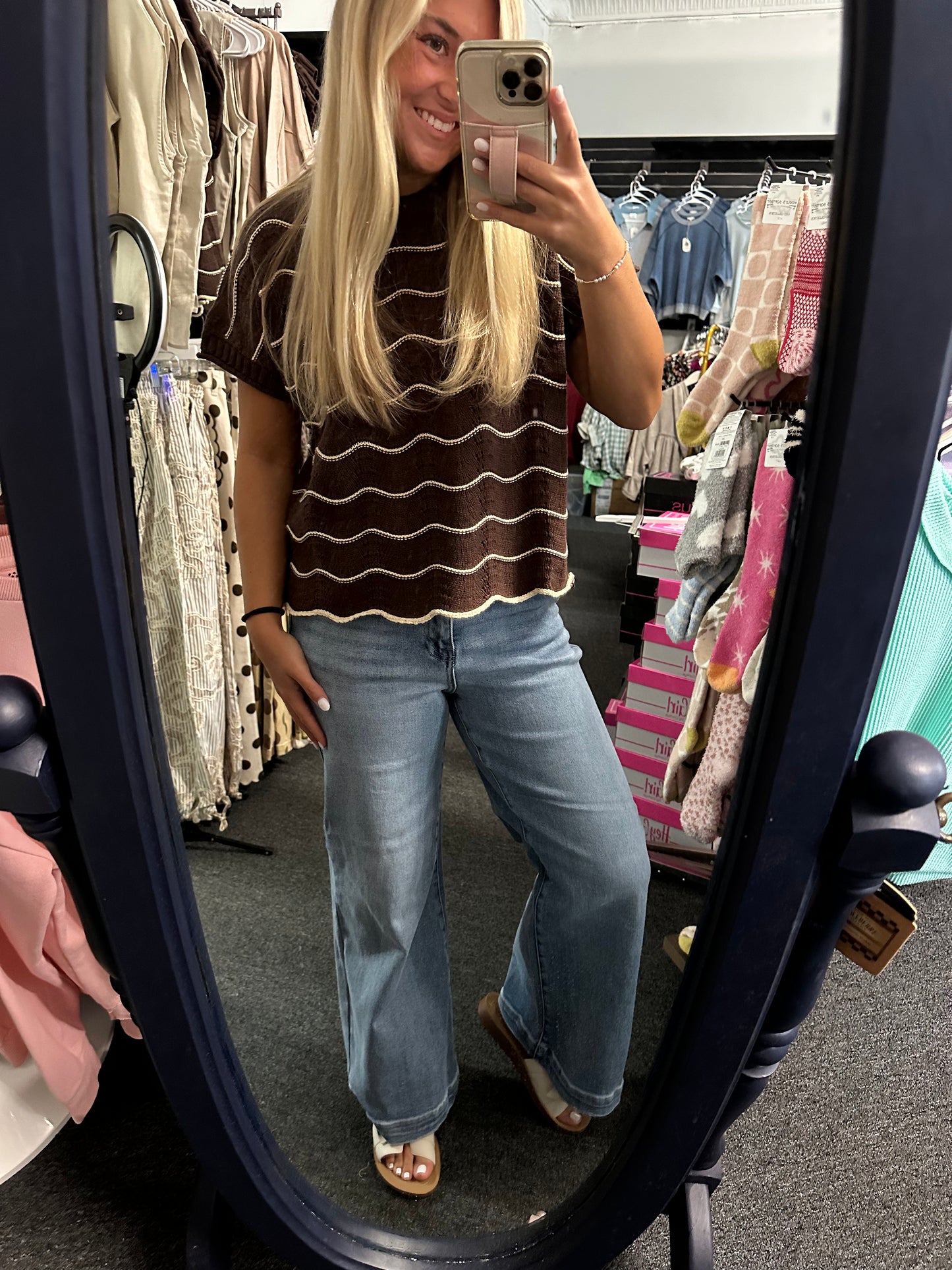RISEN Wide Leg Jeans