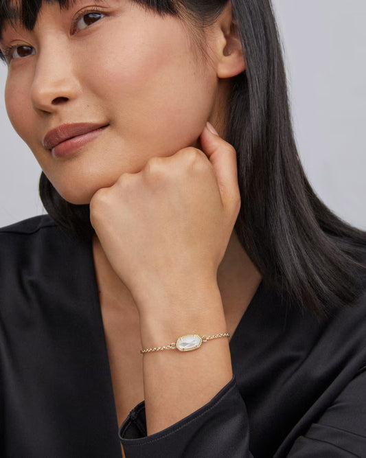 Elaina Bracelet in Gold Ivory Mother of Pearl