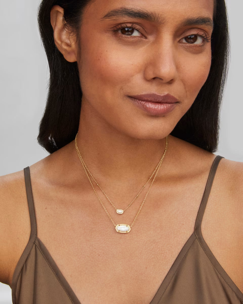 Elisa Gift Set of 2- Gold ivory Mother of Pearl