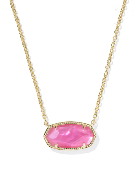 Elisa Gold Statement Short Pendant Necklace