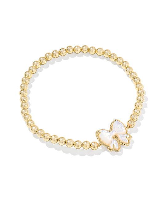 Haley Bow Gold Stretch Bracelet