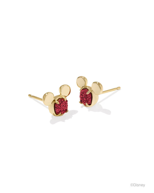 Disney | Kendra Scott Gold Mickey Mouse Stud Earrings in Black Drusy